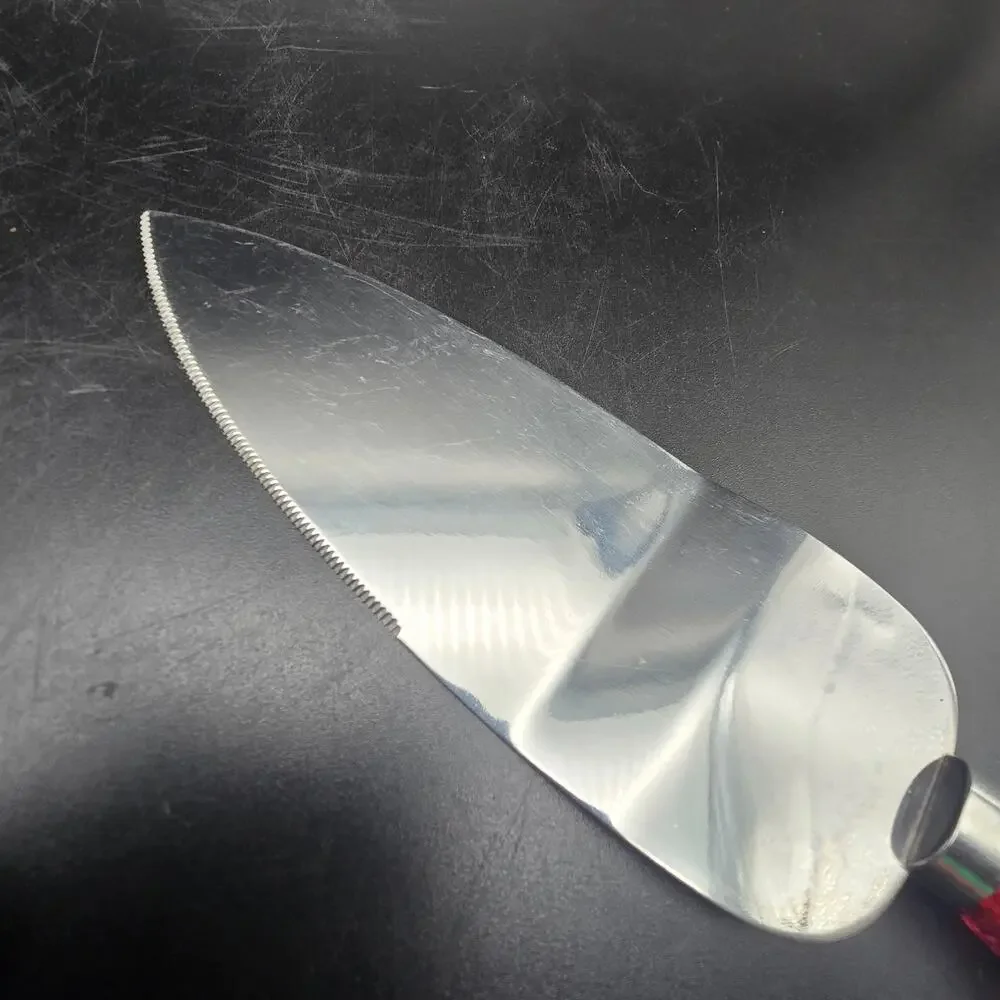 Avon Cape Code Pie Server Cake Knife by Regent Sheffield Red Gothic